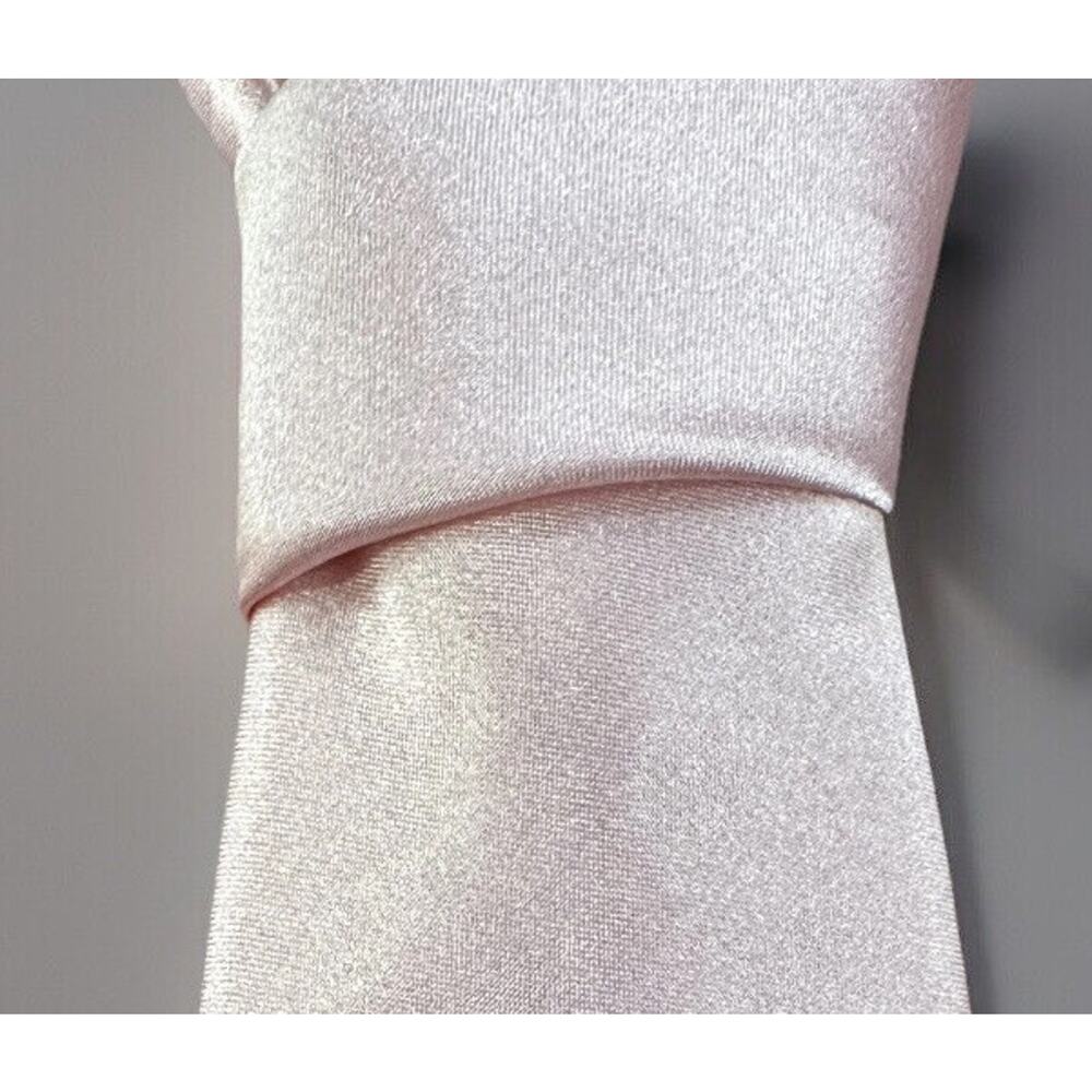 Antonio Ricci Neck Tie-Smooth PINK Color-Mens Neck Tie